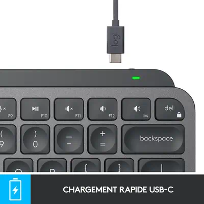 Logitech MX Keys Mini Logitech - visuel 1 - hello RSE - CHARGE ET CONNEXION RAPIDES