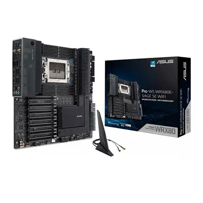 ASUS WRX80E-SAGE SE WIFI AMD WRX80 Socket SP3 Asus - visuel 1 - hello RSE - Support Multi-GPU
