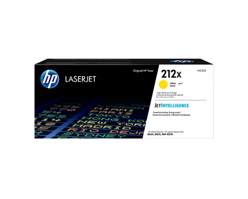 Toner LaserJet jaune grande capacité HP authentique 212X HP - visuel 1 - hello RSE - Toners conçus pour préserver l'environnement