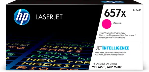 Cartouche de toner magenta HP 657X LaserJet grande capacité authentique - Toner - visuel 1
