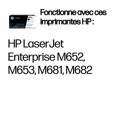 HP 655A Toner noir LaserJet authentique - visuel 3
