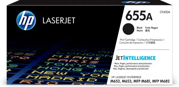 Vente HP 655A original LaserJet Toner cartridge CF450A Black au meilleur prix