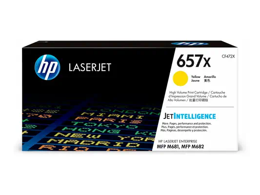 Cartouche de toner jaune HP 657X LaserJet grande capacité authentique - Toner - visuel 5