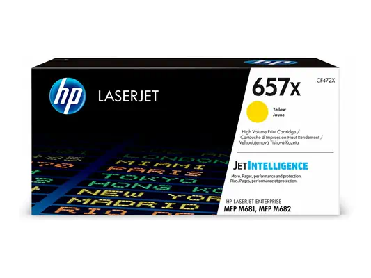 Cartouche de toner jaune HP 657X LaserJet grande capacité authentique - Toner - visuel 3