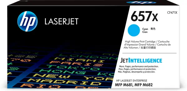 Vente HP 657X original LaserJet Toner cartridge CF471X Cyan High au meilleur prix