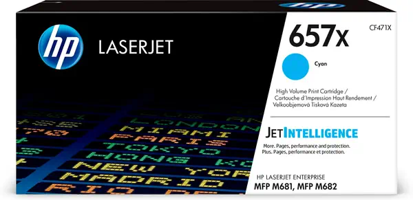 Cartouche de toner cyan HP 657X LaserJet grande HP - visuel 1 - hello RSE - L'union fait la force. De meilleurs résultats