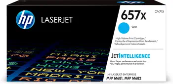 Cartouche de toner cyan HP 657X LaserJet grande capacité authentique offre