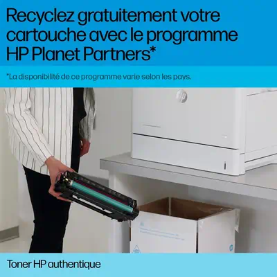 Cartouche de toner cyan HP 657X LaserJet grande HP - visuel 1 - hello RSE - Soyez fier de la qualité de vos impressions