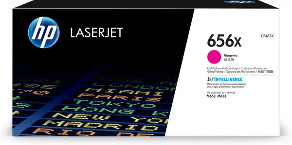 HP 656X original LaserJet Toner cartridge CF463X Magenta HP - visuel 1 - hello RSE - Des documents aux couleurs éclatantes