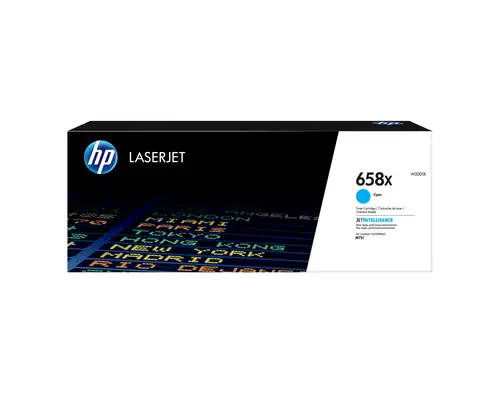 Toner cyan LaserJet HP 658X authentique grande capacité - visuel 7