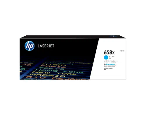 Toner cyan LaserJet HP 658X authentique grande capacité - visuel 3