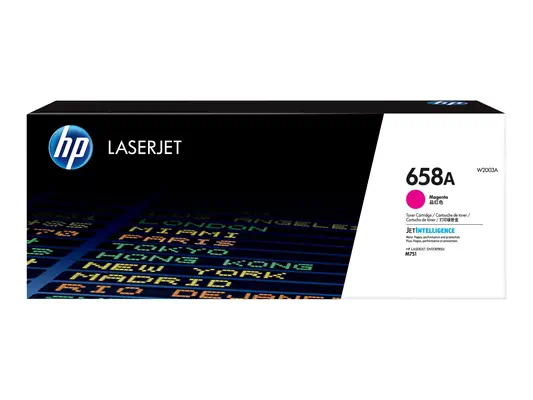 Toner magenta LaserJet HP 658A authentique - visuel 2
