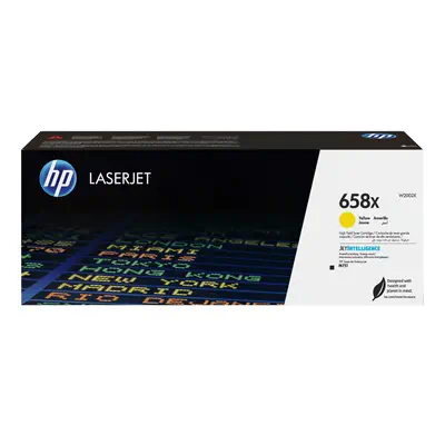 Toner jaune LaserJet HP 658X authentique grande capacité - visuel 1