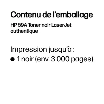 HP 59A Toner noir LaserJet authentique - visuel 2