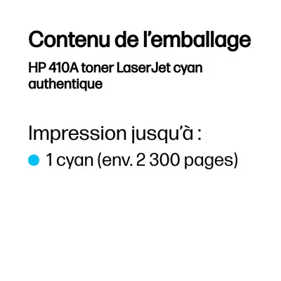 HP 410A toner LaserJet cyan authentique - Toner - visuel 2