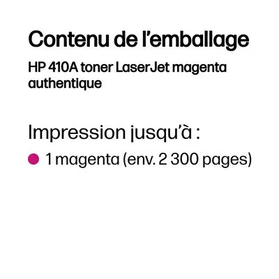 HP 410A toner LaserJet magenta authentique - Toner - visuel 2