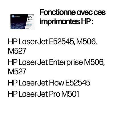 HP 87A toner LaserJet noir authentique - Toner - visuel 3