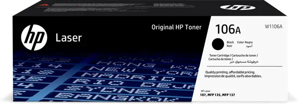 Cartouche de toner laser authentique HP 106A, noir - Toner - visuel 9