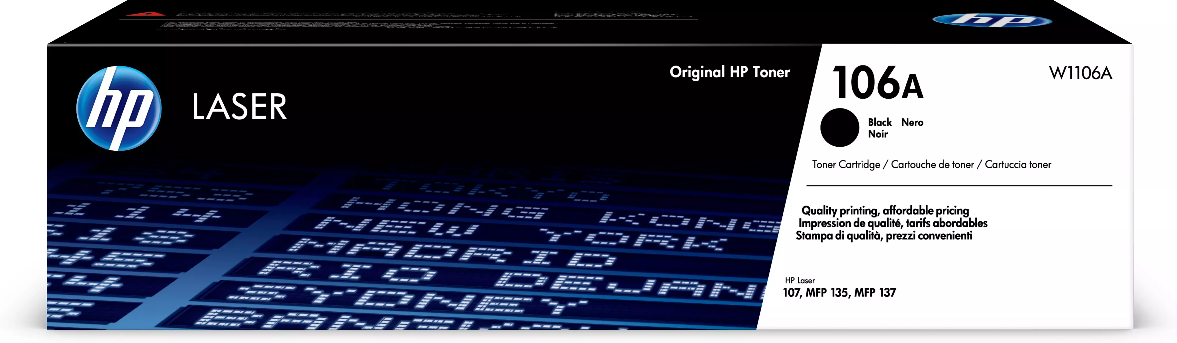 Achat Toner HP 106A Black Original Laser Toner Cartridge sur hello RSE