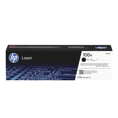 Cartouche de toner laser authentique HP 106A, noir - Toner - visuel 1