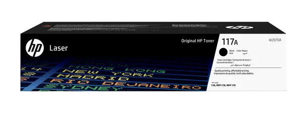 Cartouche de toner laser authentique HP 117A, noir - Toner - visuel 1