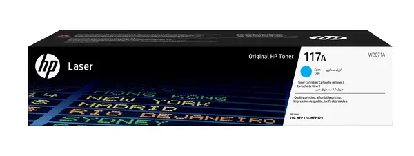 Cartouche de toner laser authentique HP 117A, cyan - Toner - visuel 1