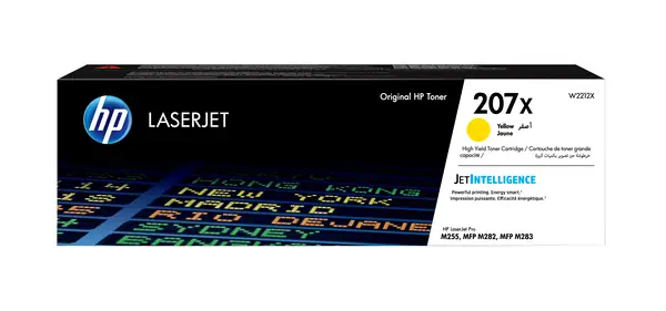 Toner jaune LaserJet HP 207X authentique grande capacité - visuel 7