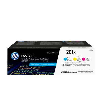201X LaserJet, lot de 3 cartouches de toner HP - visuel 1 - hello RSE - Protégez plus efficacement vos impressions professionnelles contre la contrefaçon avec la technologie antifraude de HP