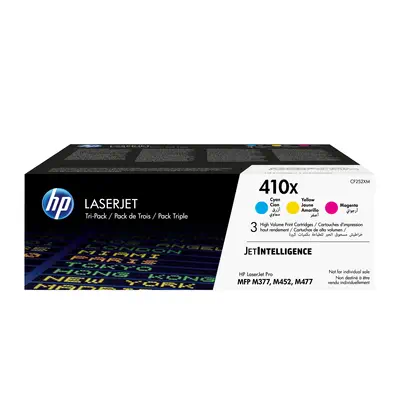 410XLaserJet, lot de 3 cartouches de toner grande capacité authentiques, cyan/magenta/jaune - HP - Toner - visuel 4