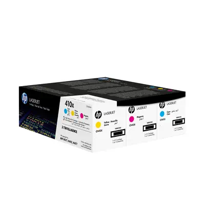 410XLaserJet, lot de 3 cartouches de toner grande capacité authentiques, cyan/magenta/jaune - HP - Toner - visuel 8