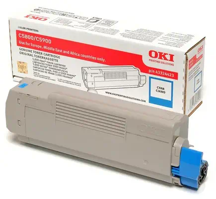 OKI C5800, C5900, C5550MFP cartouche de toner cyan - Toner - visuel 1