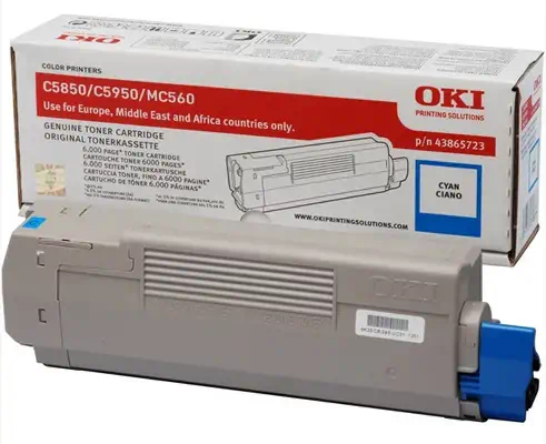 OKI C5850, C5950 cartouche de toner cyan capacité standard - Toner - visuel 1