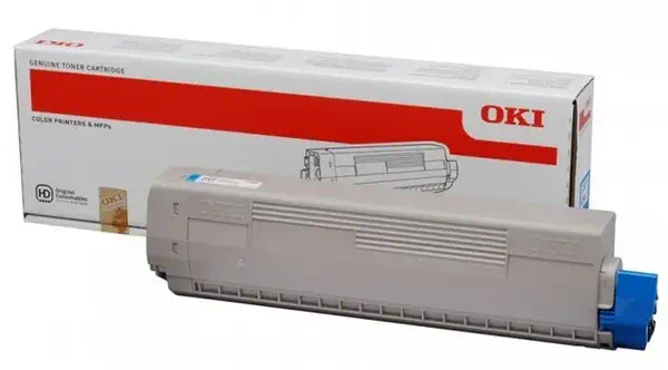 OKI MC861 toner cyan capacité standard 10.000 pages pack - Toner - visuel 1