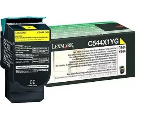 Revendeur officiel LEXMARK C544, X544 cartouche de toner jaune très haute