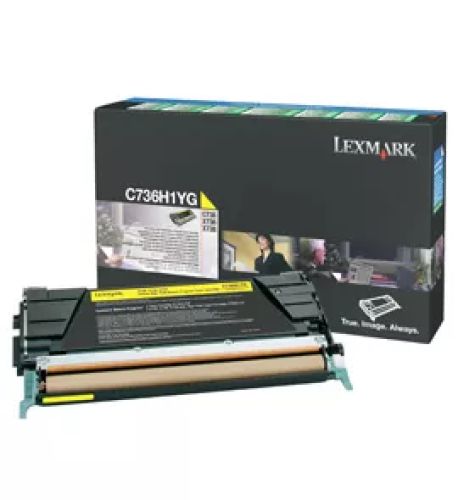 Achat LEXMARK C736, X736, X738 cartouche de toner jaune haute et autres produits de la marque Lexmark