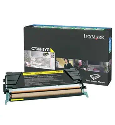 Lexmark C736H1YG Cartouche de toner 1 pièce(s) Original Jaune - Toner - visuel 1