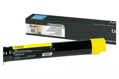 Revendeur officiel LEXMARK C950 cartouche de toner jaune capacité standard