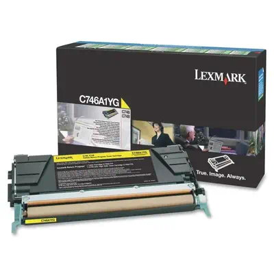 LEXMARK C746, C748 7K cartouche de toner jaune capacité - Lexmark - Toner - visuel 1