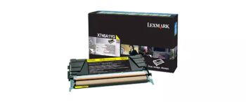 Achat Toner LEXMARK X746, X748 7K cartouche de toner jaune capacité