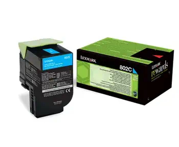 Garantie Lexmark 802C Cartouche de toner 1 pièce(s) Original Cyan