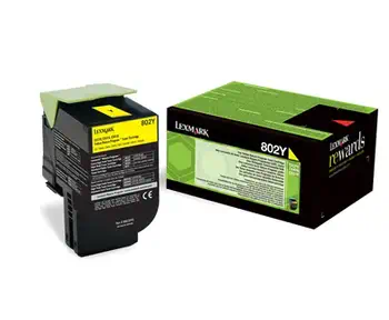 LEXMARK 802Y cartouche de toner jaune faible capacité 1 garantie