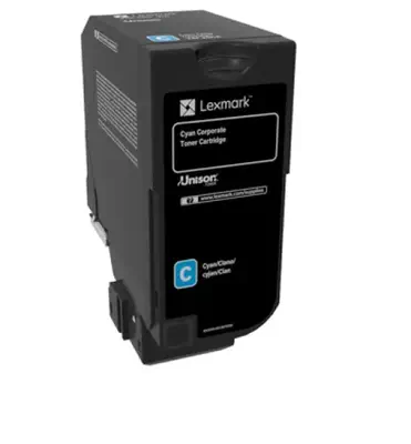 Lexmark 74C20CE Cartouche de toner 1 pièce(s) Original Cyan - Toner - visuel 1