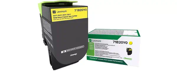 Vente Toner LEXMARK 2.3K Return Program Cartouche Jaune CS/CX317