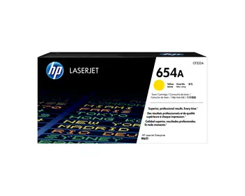HP 654A toner jaune authentique LaserJet avantages