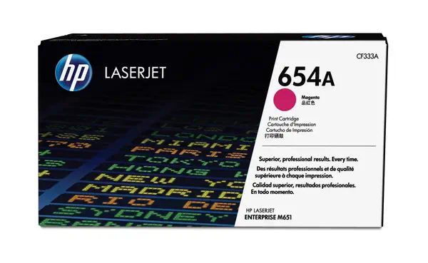 Achat HP 654A original Toner cartridge CF333A magenta standard et autres produits de la marque HP