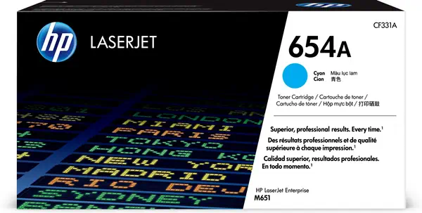HP 654A toner cyan authentique LaserJet - Toner - visuel 8