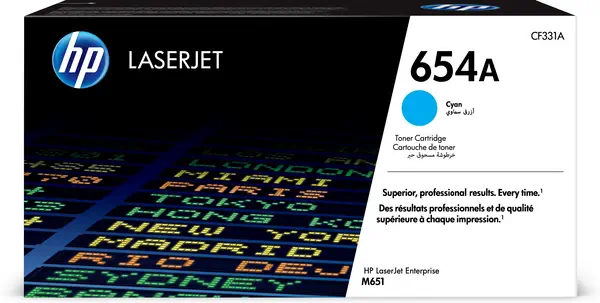 HP 654A toner cyan authentique LaserJet - Toner - visuel 7