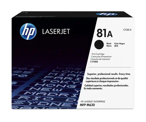 HP 81A toner LaserJet noir authentique - Toner - visuel 1