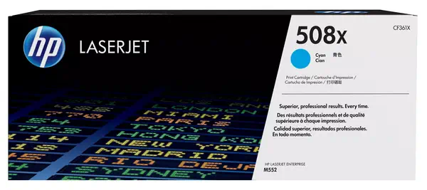 508X toner LaserJet Cyan grande capacité authentique - HP - Toner - visuel 8