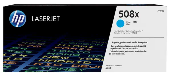 508X toner LaserJet Cyan grande capacité authentique - HP - Toner - visuel 7